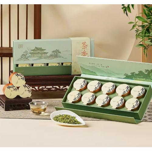 去寻过新年明前龙井2025茶叶礼盒小罐杭州西湖绿茶送长辈伴手礼物40g